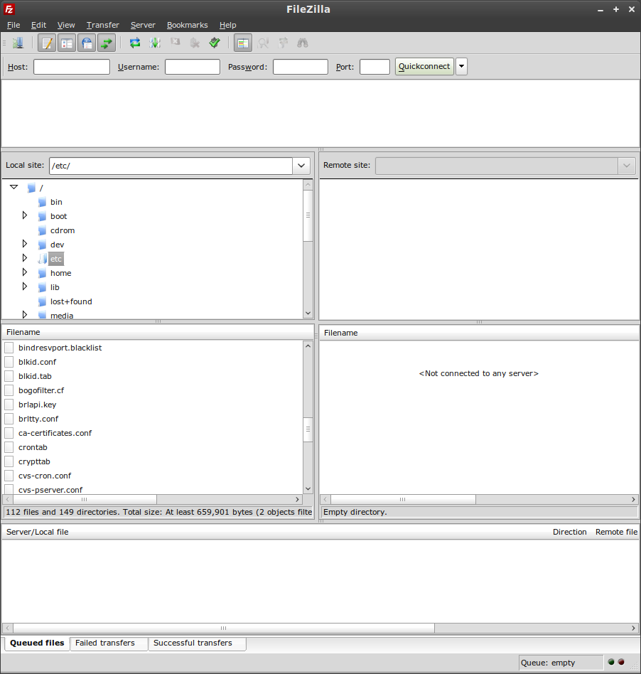 filezilla linux portable