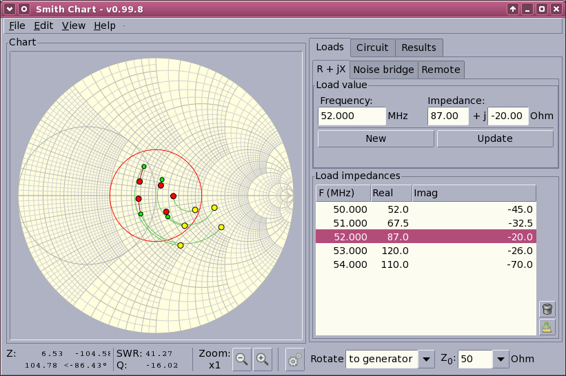 smith chart impedance matching