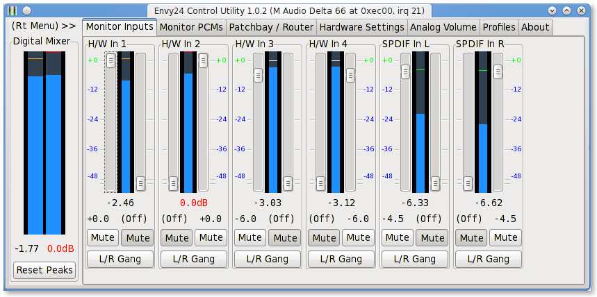 Контроль 24. . M-Audio Delta Control Panel. Звуковой драйвер envy24 панель настроек.