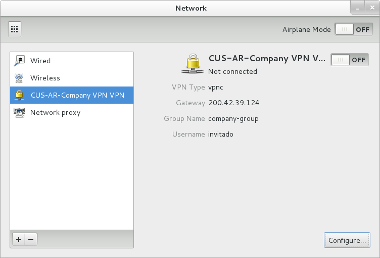 Network manager linux настройка vpn