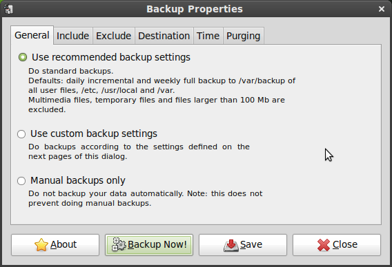 sbackup linux