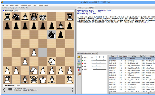 ChessDB - chess database software - LinuxLinks