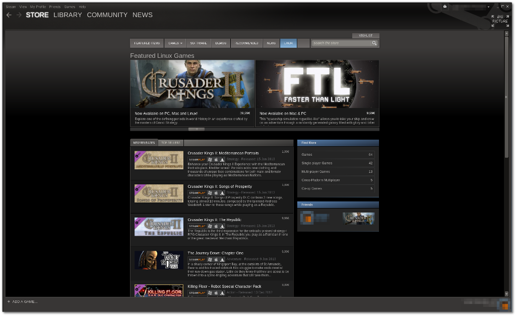 steam linux games for mac