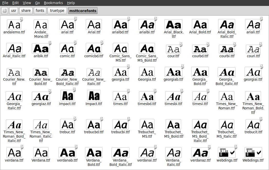 download arial font ttf